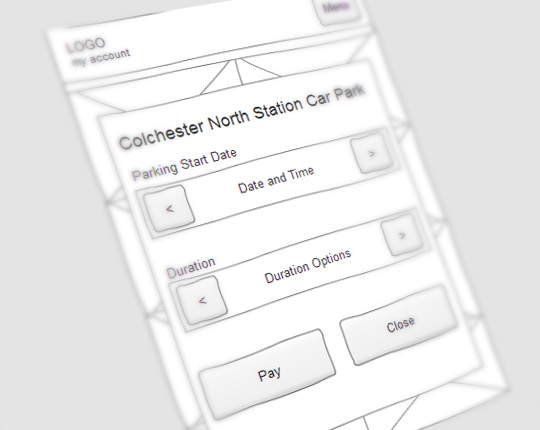 c2c UX wireframe
