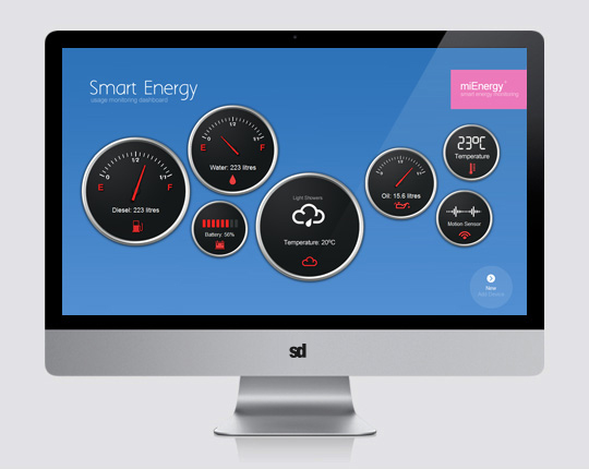 smart energy UX design - dials