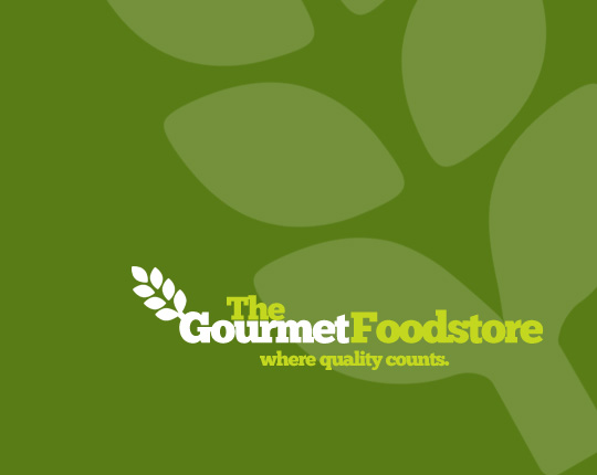 gourmet foodstore UX logo