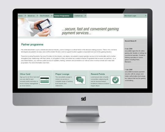 securebet website design